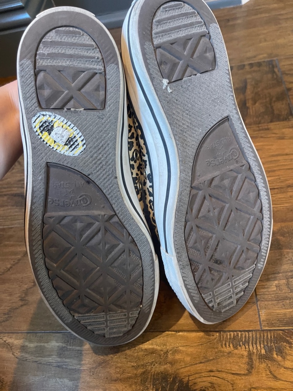 Converse Chuck Taylor All Star Animal Print Low-Top Sneaker - White Leopard - Picture 7 of 8